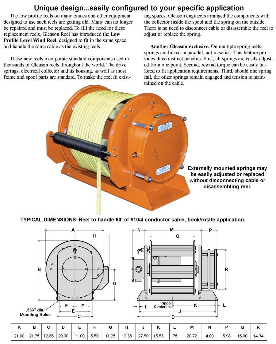  Cable Management: Engineered Products: Cable Reels